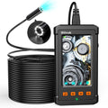 66FT Autofocus Industrial Endoscope Sewer Camera 5.0MP HD Digital Borescope Inspection Camera 4.3˝ IPS Screen IP67 Waterproof Snake Pipe Plumbing Drain Camera with 8 LED Lights B43126