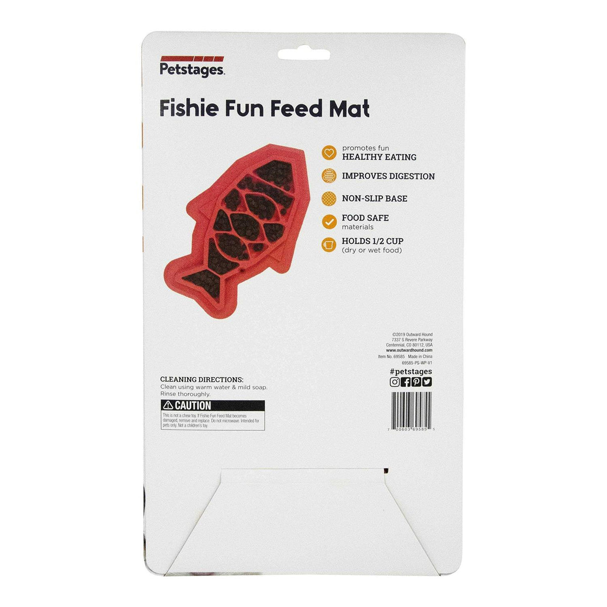 Fishie Fun Feed Mat Cat Feeder P9632