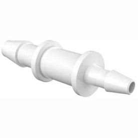 3/32x22 to 1/16x22 Barbed Reduction Coupler, White Nylon L109
