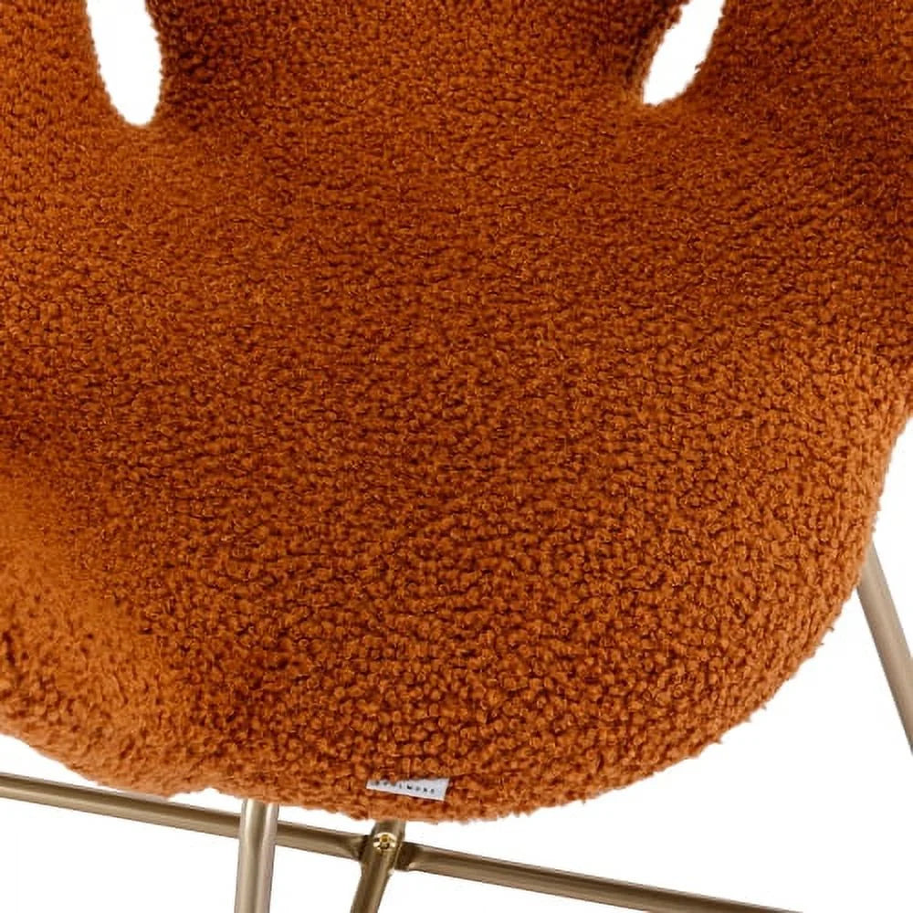 Velvet Upholstered Accent Chair with Metal Legs 2PC/SET W30569
