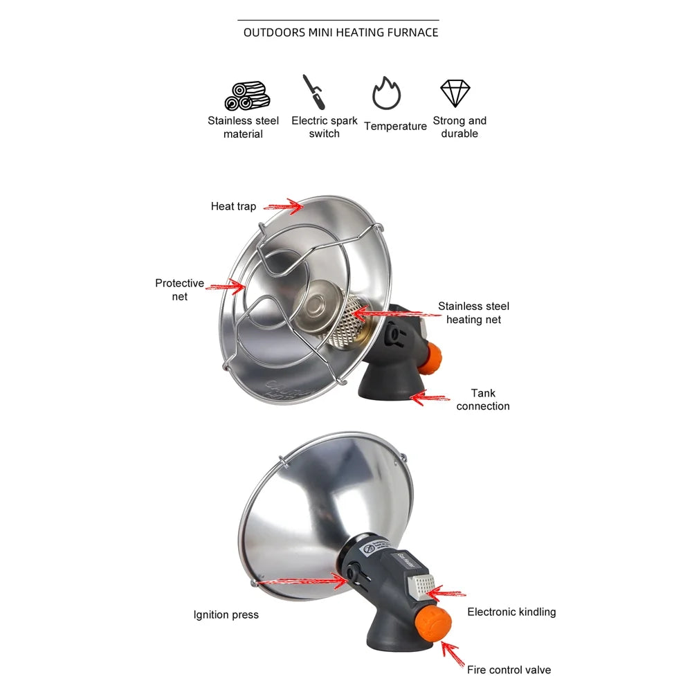 Camping Tent Heating Stove Tripod Holder U207752
