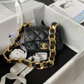 Black Mini Flap Shoulder and Crossbody Bag E526358