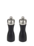 Black Wood Stainless Pepper and Salt Mill Set O197559