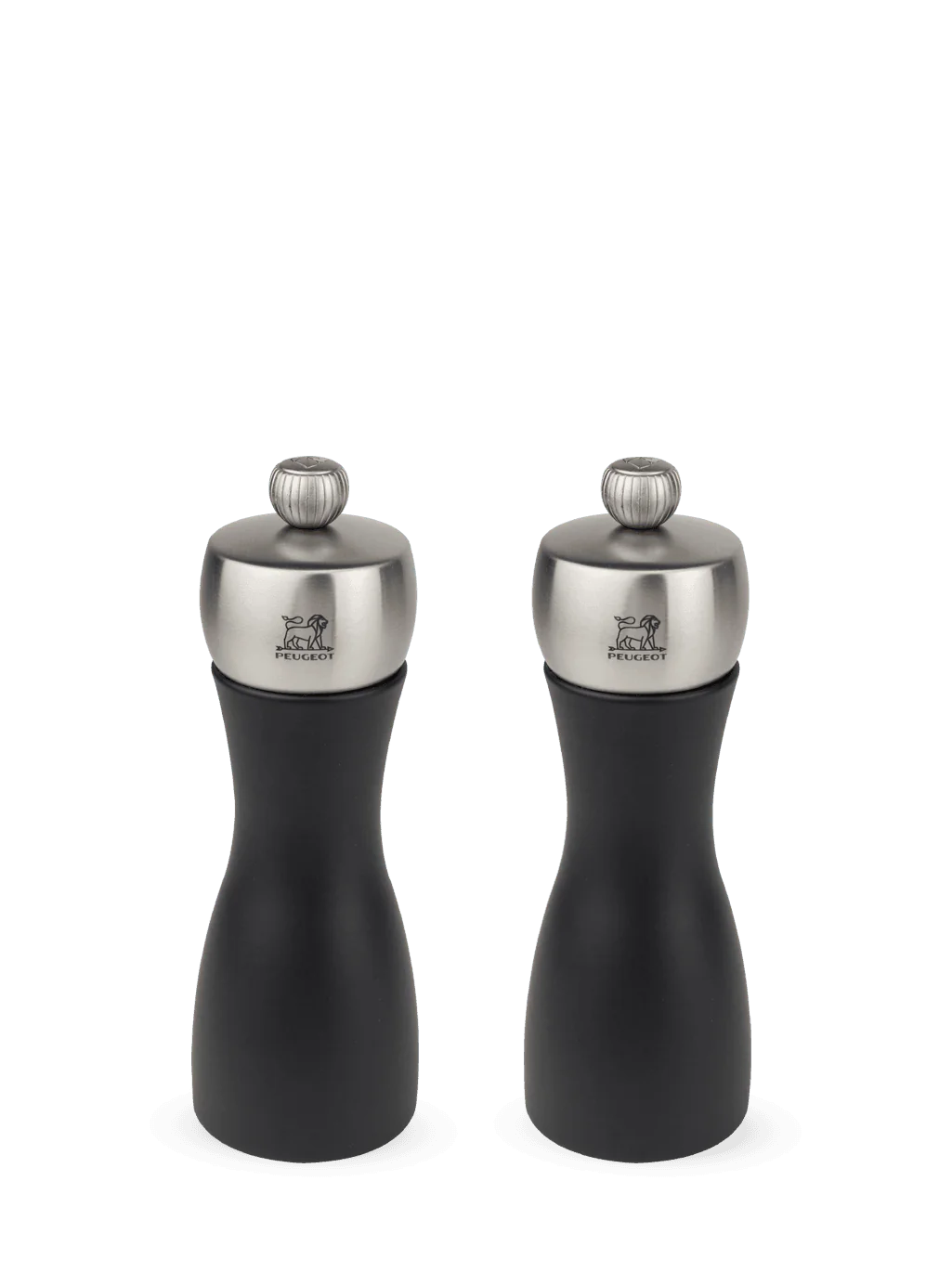 Black Wood Stainless Pepper and Salt Mill Set O197559