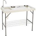 Deluxe Fish Cleaning Camp Table with Flexible Faucet I270