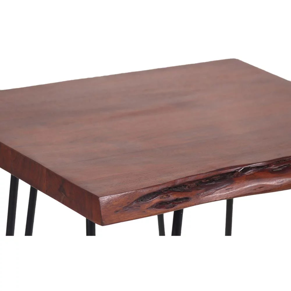 Acacia Live Edge End Table with Hair Pin Legs P7507