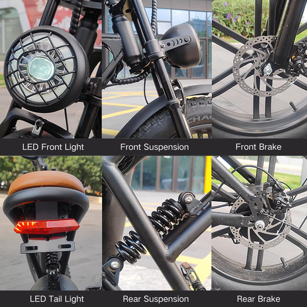 20" Fat Tire 750W Electric Bike with 48V 15AH Removable Battery F623