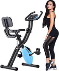 Folding Exercise Bike with 10-Level Adjustable Magnetic Resistance B7176