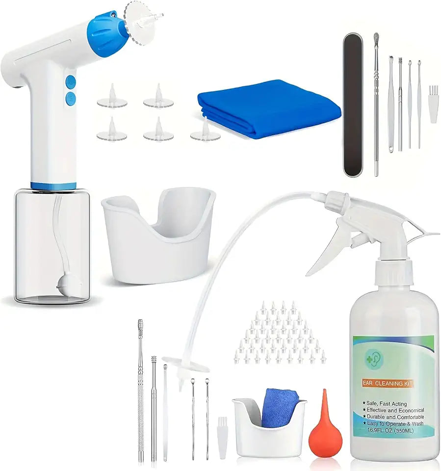 Rechargeable Electric Ear Wax Removal Kit with 3 Pressure Modes X3709