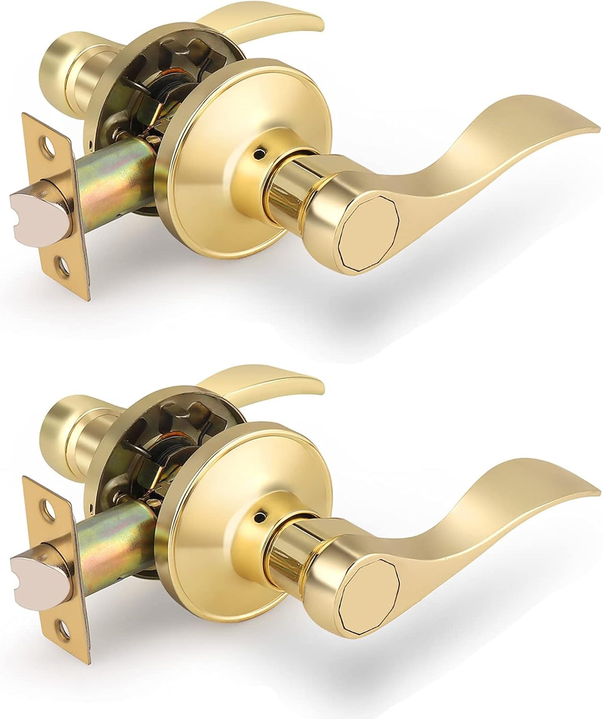 3 Pack Satin Nickel Passage Door Levers A9098