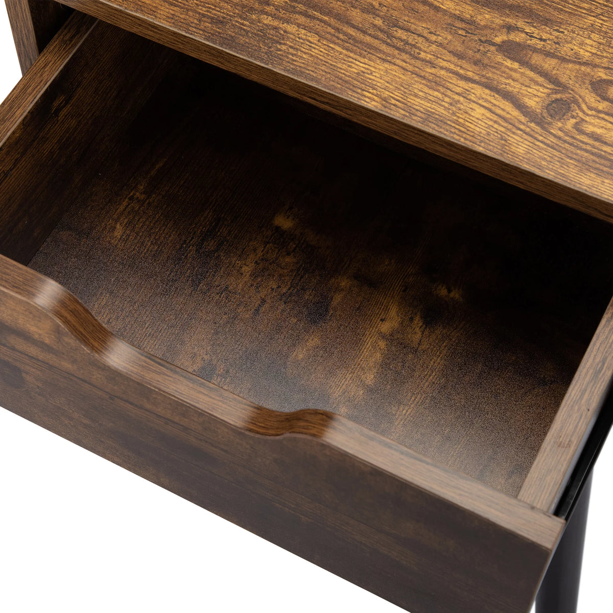 Set of 2 Nightstand Bedside Table with Drawer Storage F395