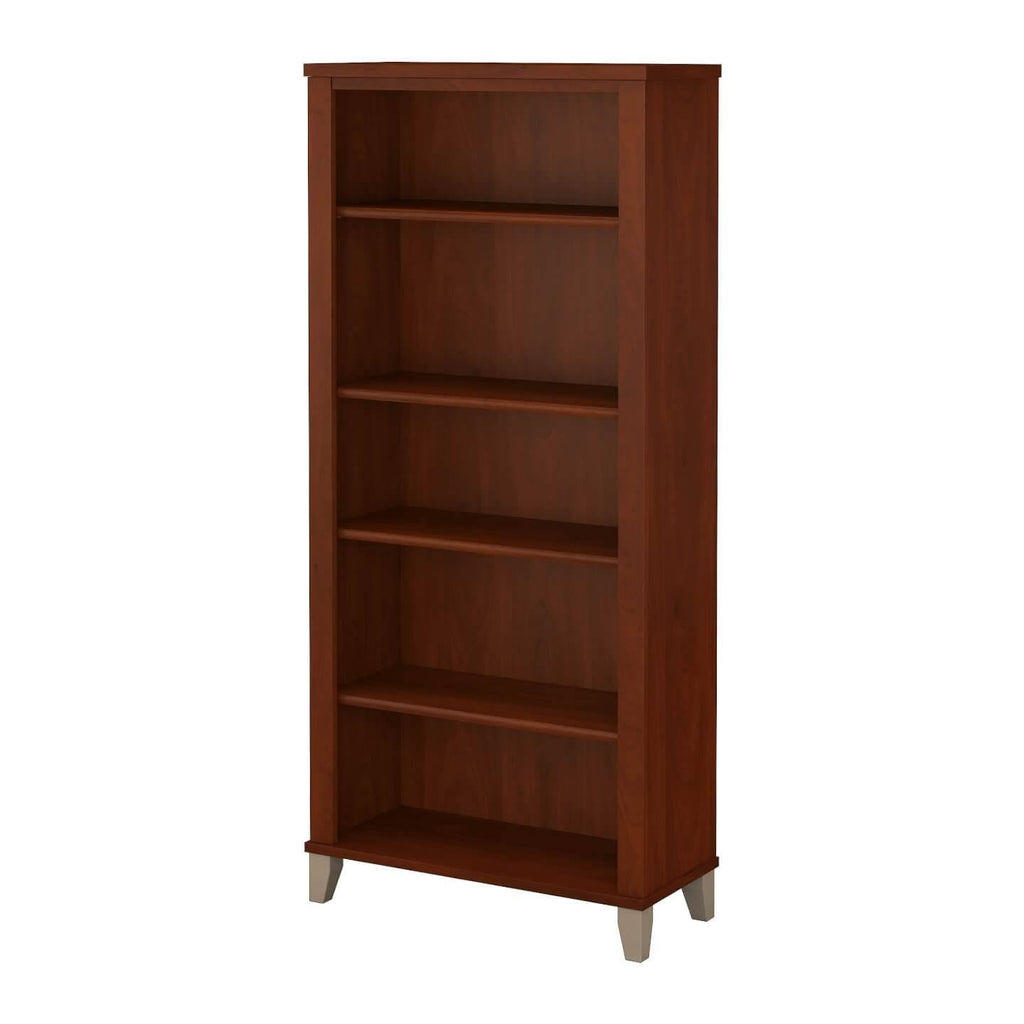 White 5 Shelf Bookcase D7134