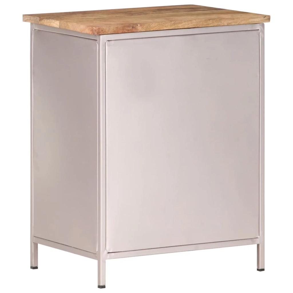 Bedside Cabinet Rough Mango Wood N418