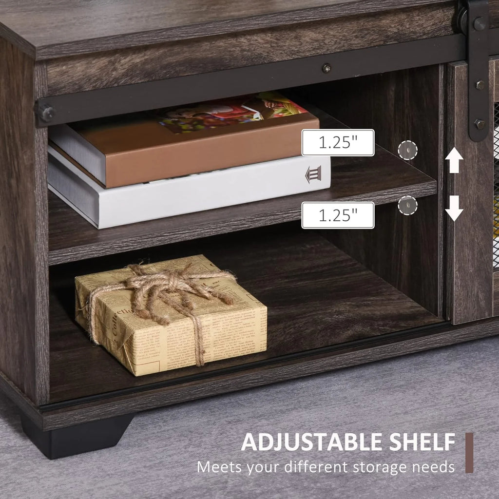 Dark Brown Coffee Table with Storage Z669