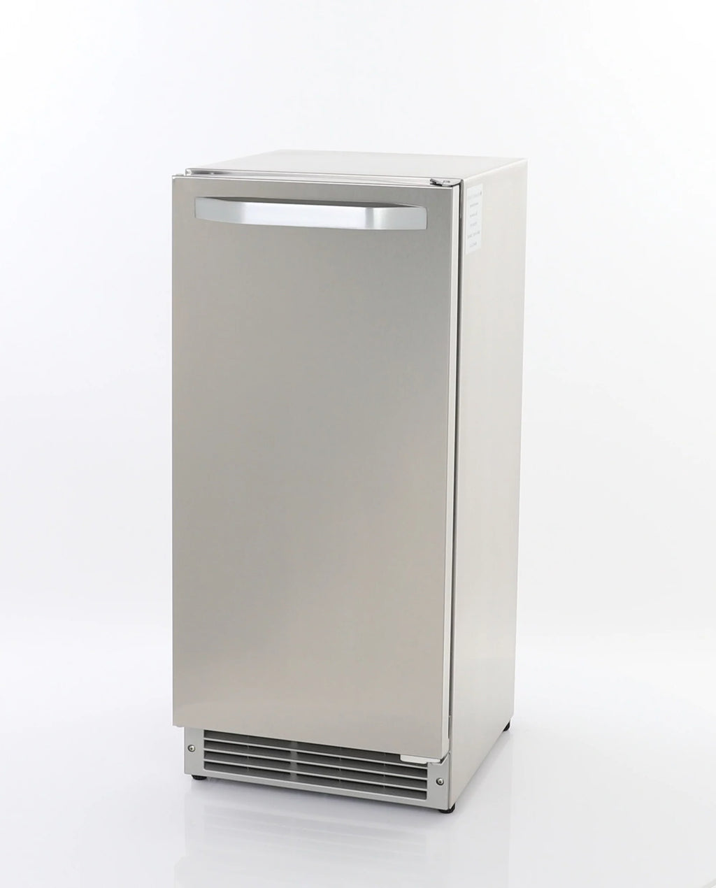 Shallow Depth Outdoor Built-In Undercounter Ice Maker, 15", 25 lbs, Stainless Steel L55631