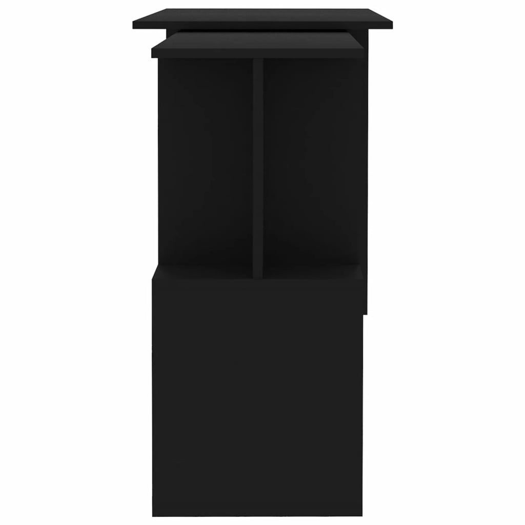 Black Engineered Wood Corner Desk A150835
