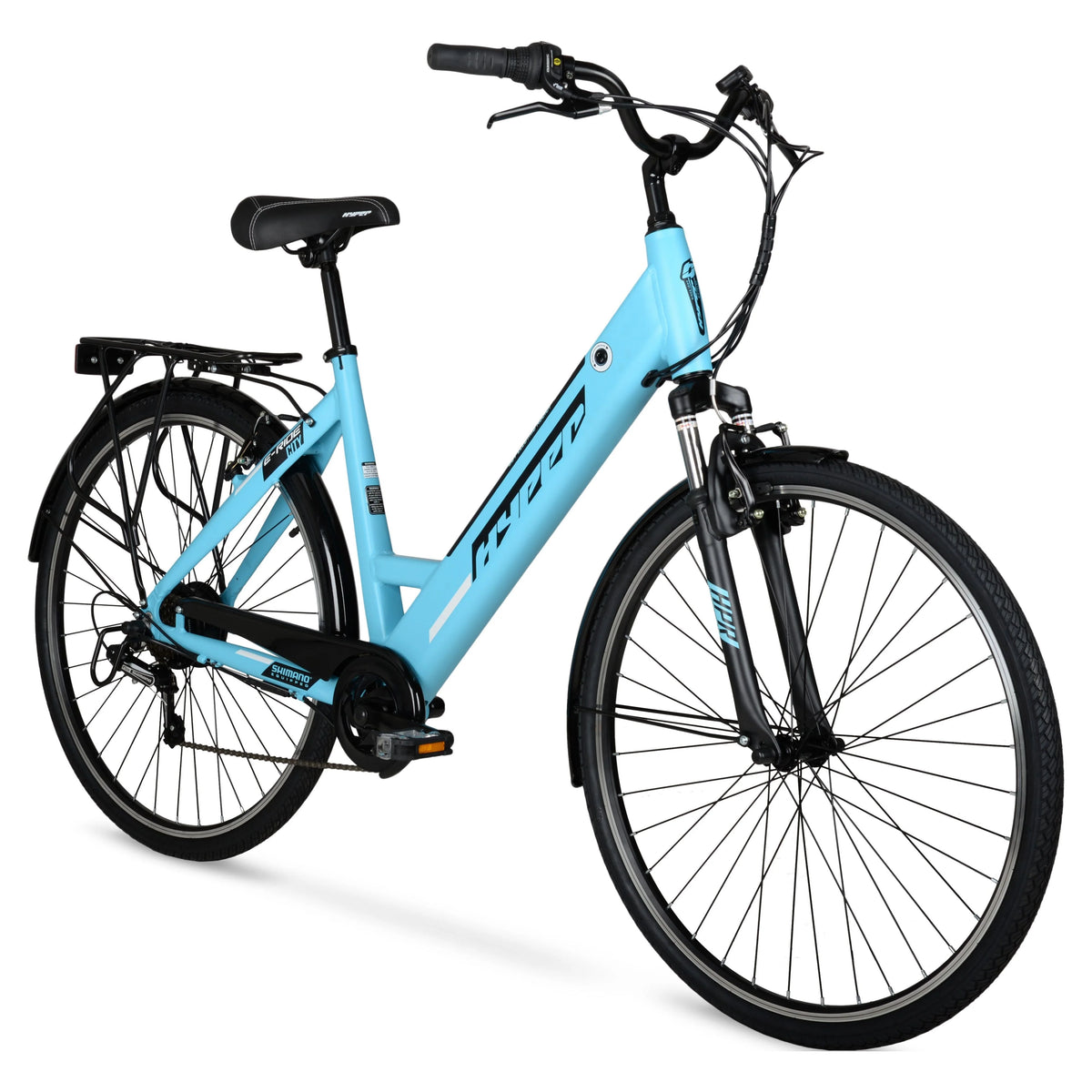 36V 250W Blue Electric Commuter E-Bike T2836