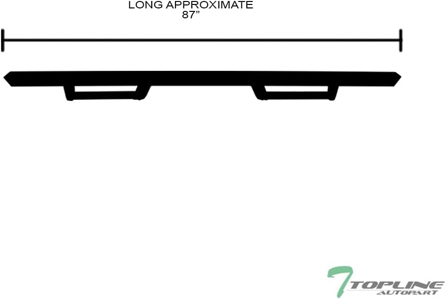 Matte Black Nerf Bars Running Boards for Chevy Colorado GMC Canyon Crew Cab J362