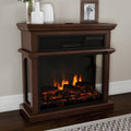 Freestanding Electric Fireplace with Mantel D9809