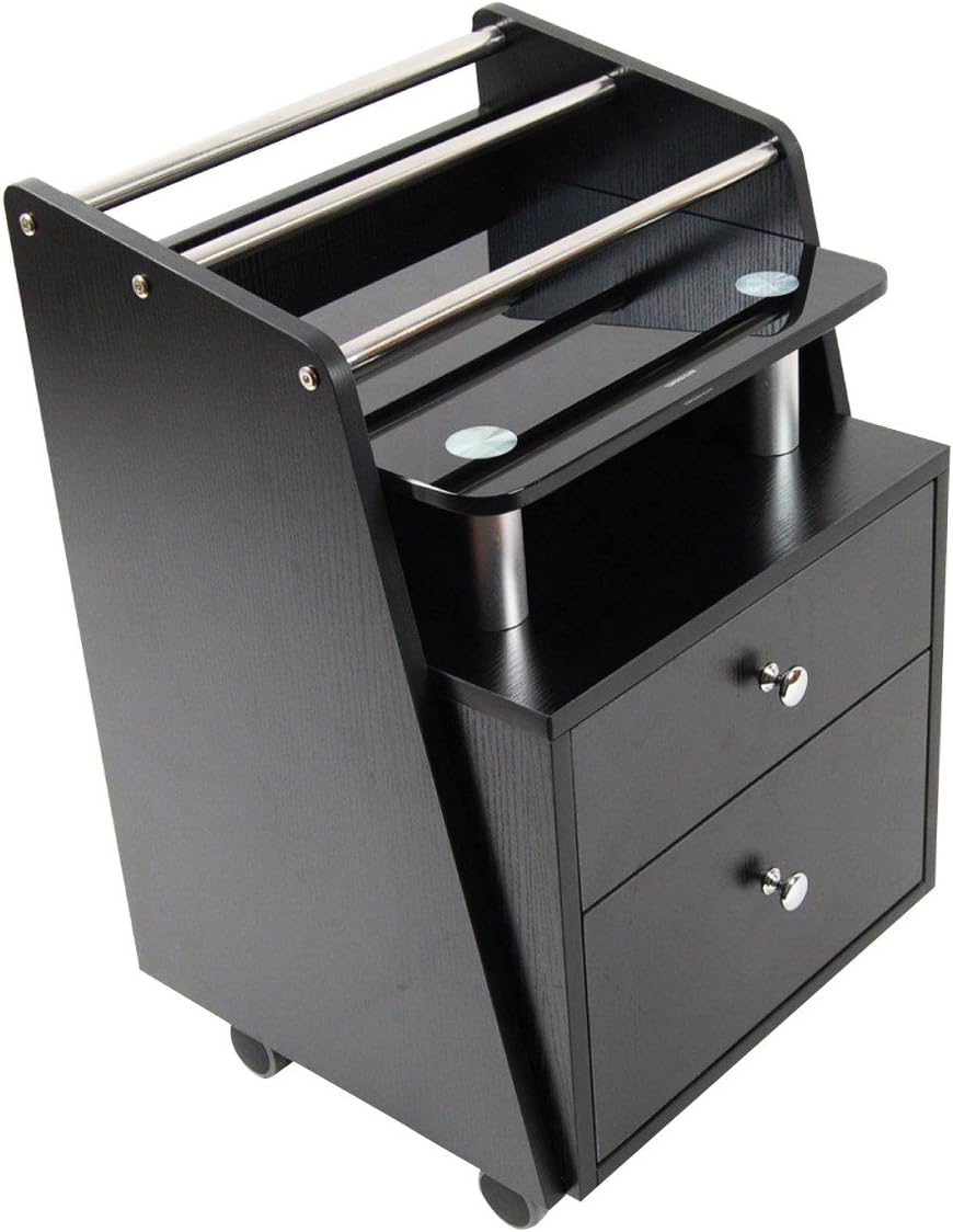 Glass Top Pedicure Cart Q7986