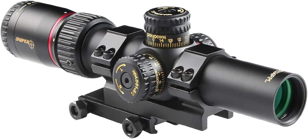 Red/Green Illuminated 30mm Tube Rifle Scope 1-5X24 First Focal Plane N974