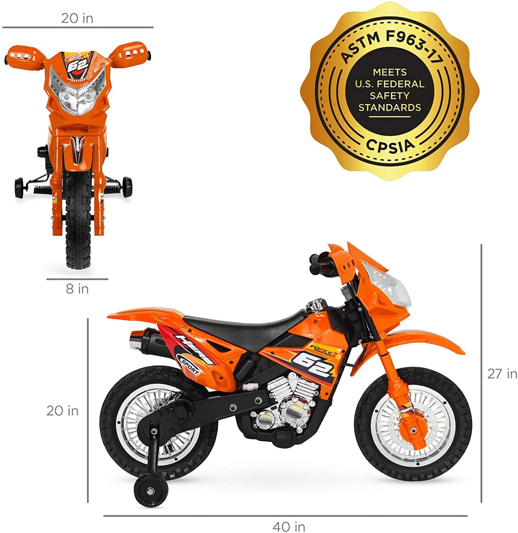 6V Ride On Motorcycle with Training Wheels K80574