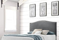 Upholstered Headboard, Full, Gray S71722