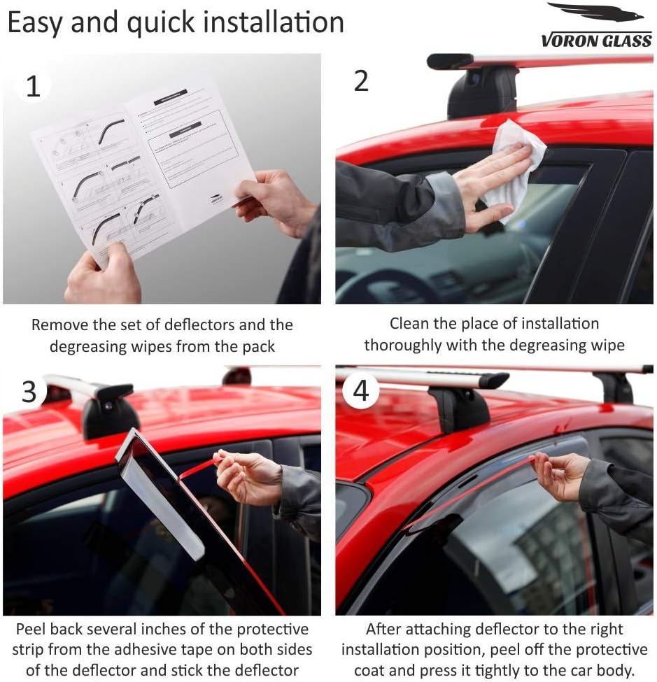 4 Pieces Rain Guards for Jeep Renegade K5560
