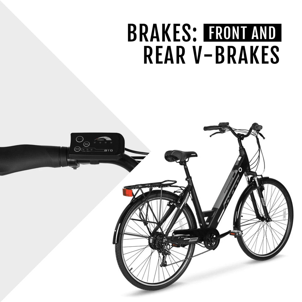 36V 250W Blue Electric Commuter E-Bike T2836