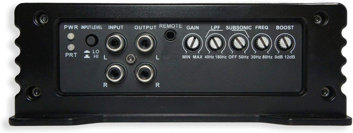 Dual 10 Black Sub Box Enclosure & Amp R1647