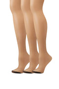 Set of 3 Reinforced Toe Pantyhose W1352