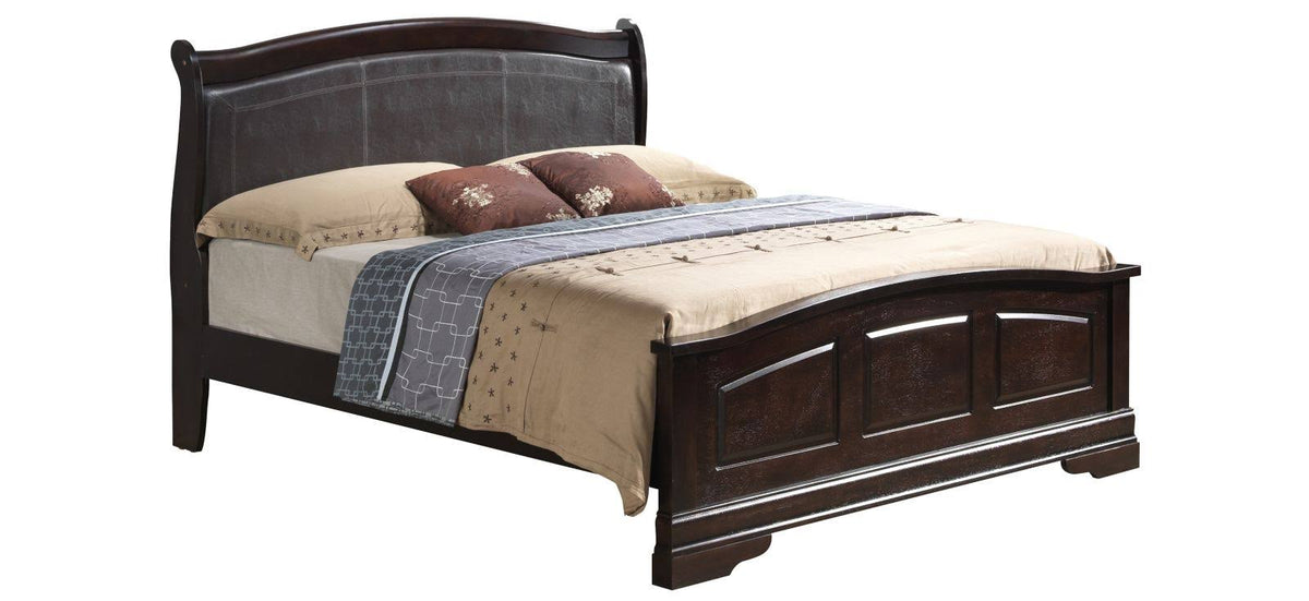 Cappuccino Queen Panel Bed J781669