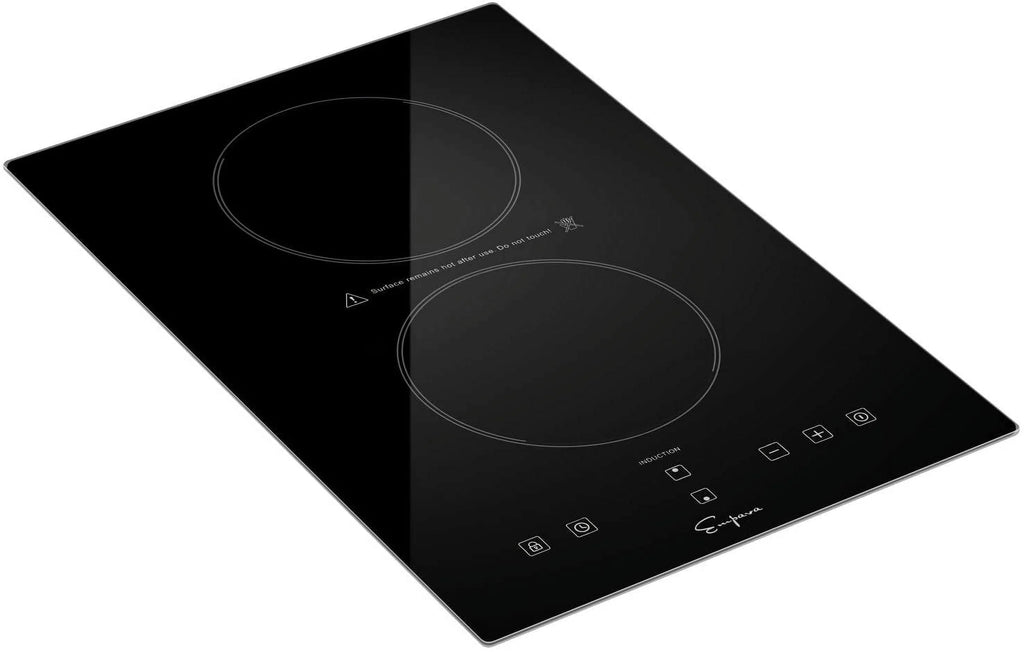 Electric Induction Cooktop with 2 Burners Black 12 Inch M74931