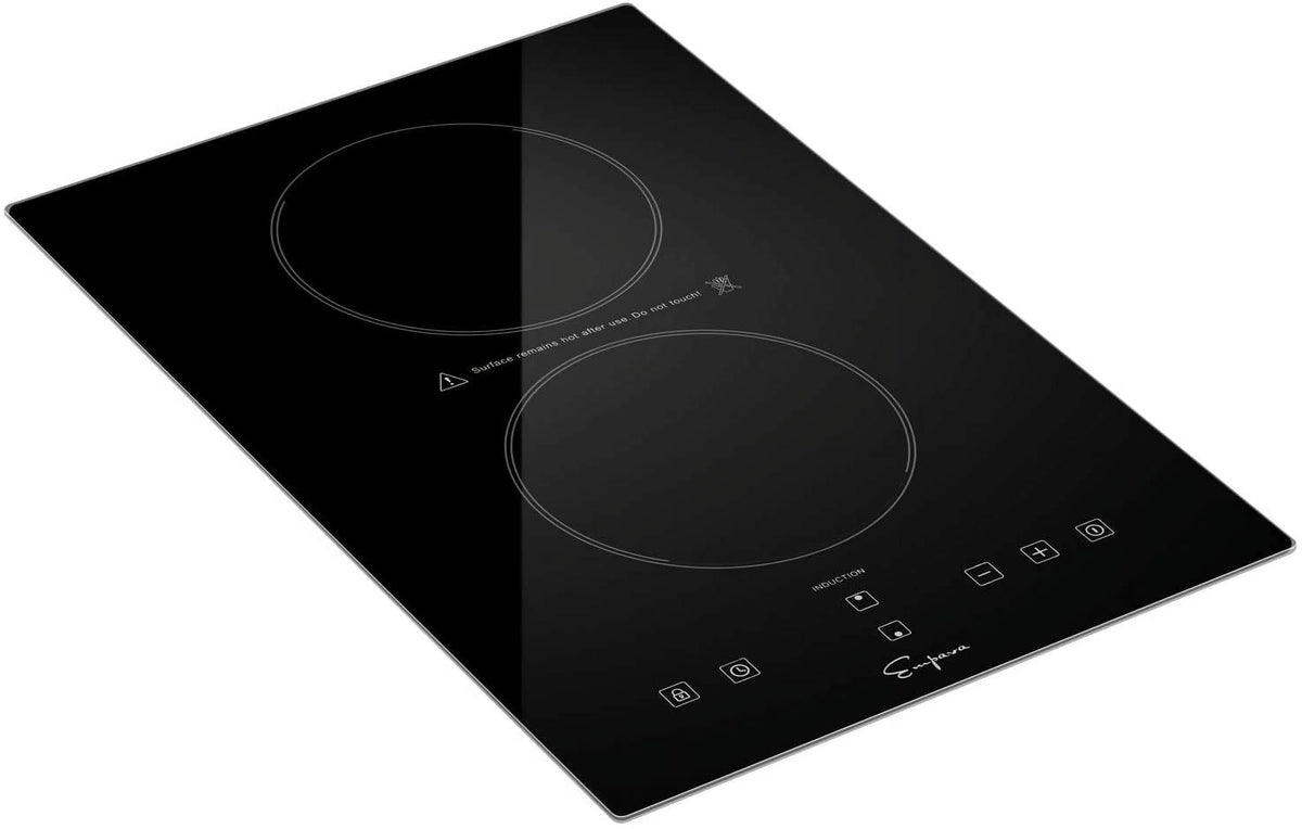 Electric Induction Cooktop with 2 Burners Black 12 Inch M74931