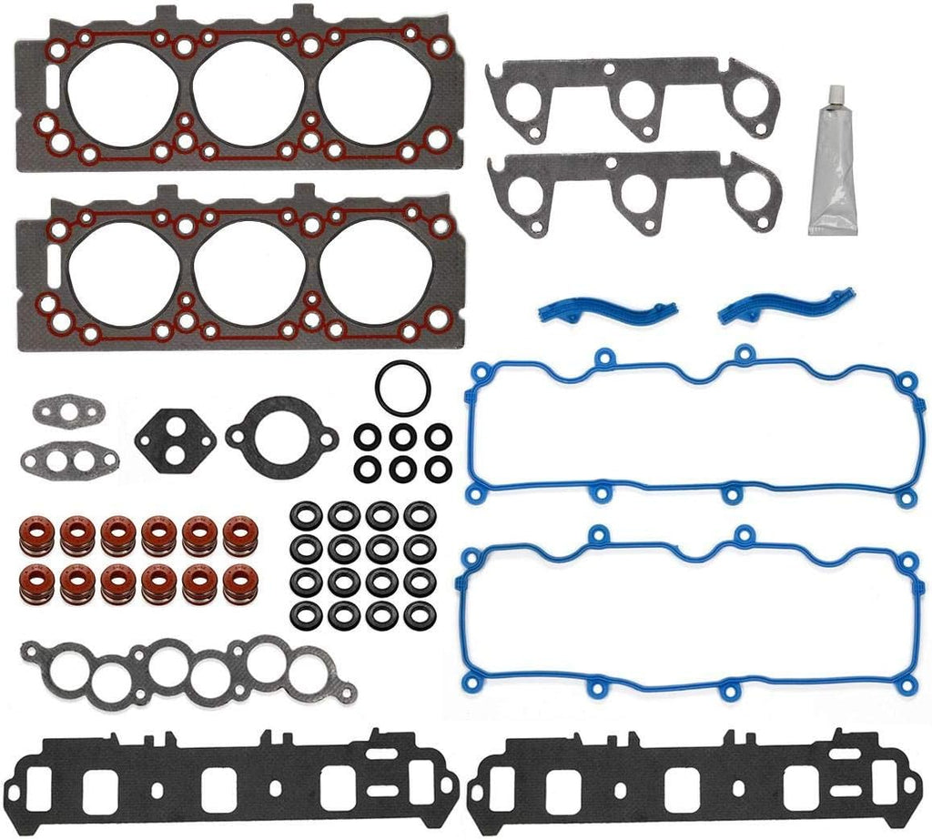 Cylinder Head Gasket with Bolts Kit Compatible with Ranger 1999-2001 3.0L Pack of 2 E957132